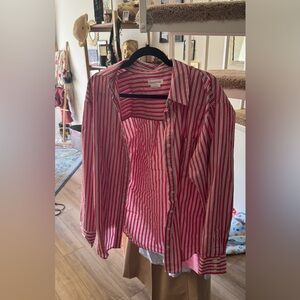 Lover + Friends Oversized Button-Down Top